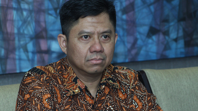 Ketua Asosiasi Perusahaan Produk Bernutrisi untuk Ibu dan Anak (APPNIA) Rivanda Idiyanto saat media visit APPNIA ke redaksi BeritaSatu Media Holdings, Jakarta, Senin 11 November 2019. APPNIA mengangkat isu cegah stunting pada anak dengan mendukung program pemerintah di bidang kesehatan. 