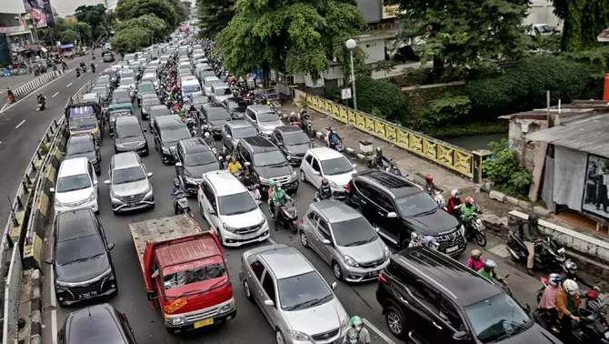 Kemacetan Ibu Kota Di Jam Masuk Kerja