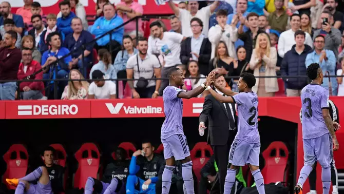 Real Madrid vs Sevilla: Rodrygo Dua Gol, Los Blancos Menang