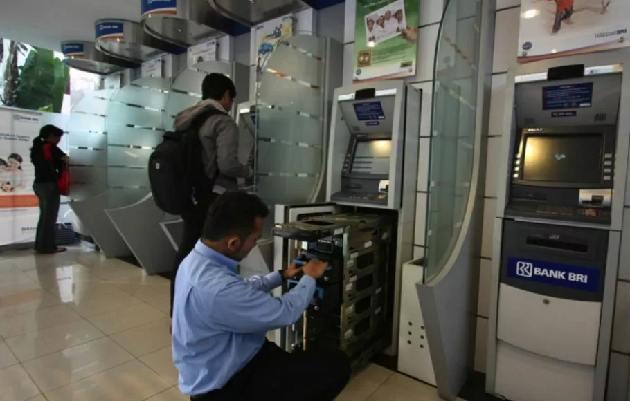 Ilustrasi ATM Bank Rakyat Indonesia (BRI).
