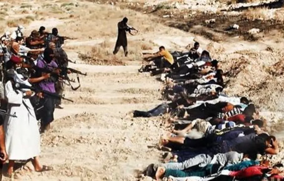 Foto pembantaian yang diduga dilakukan pemberontak ISIL terhadap kaum syiah dan tentara Irak.