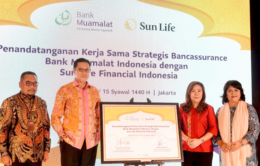 Sun Life Dan Bank Muamalat Kerja Sama Bancassurance Syariah