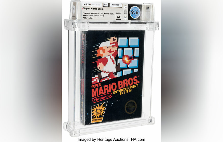 Sebuah kaset Nintendo Entertainment System, Super Mario Bros, laku terjual senilai US$ 660.000 (Rp 9,6 miliar) dalam lelang di Heritage Auctions, Sabtu 3 April 2021.