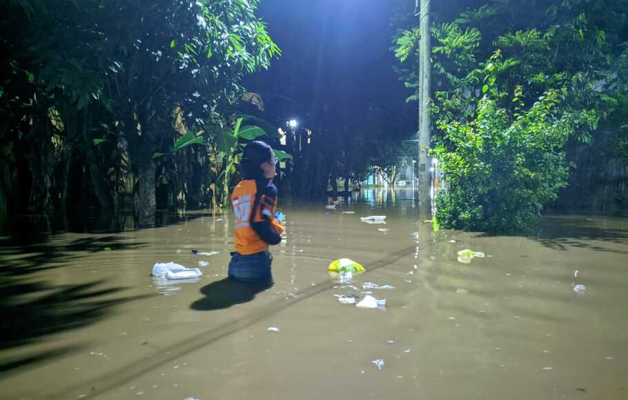 Ilustrasi banjir.