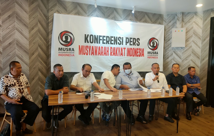 Panitia pelaksana Musra Indonesia menggelar konferensi pers.