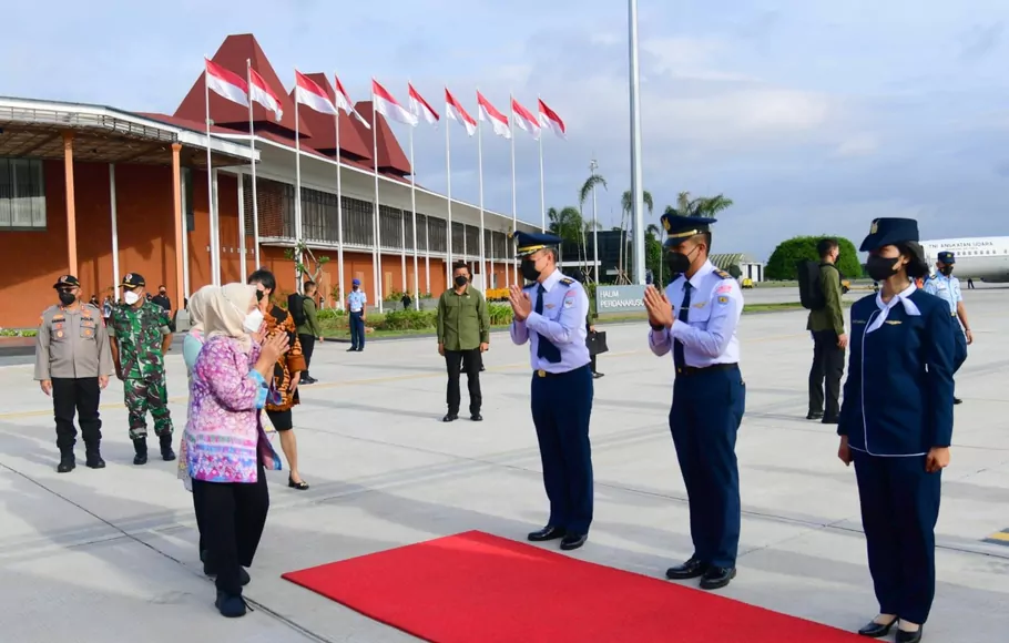 Ibu Negara Iriana Jokowi melakukan kunjungan ke Sumsel, Kamis 24 November 2022.