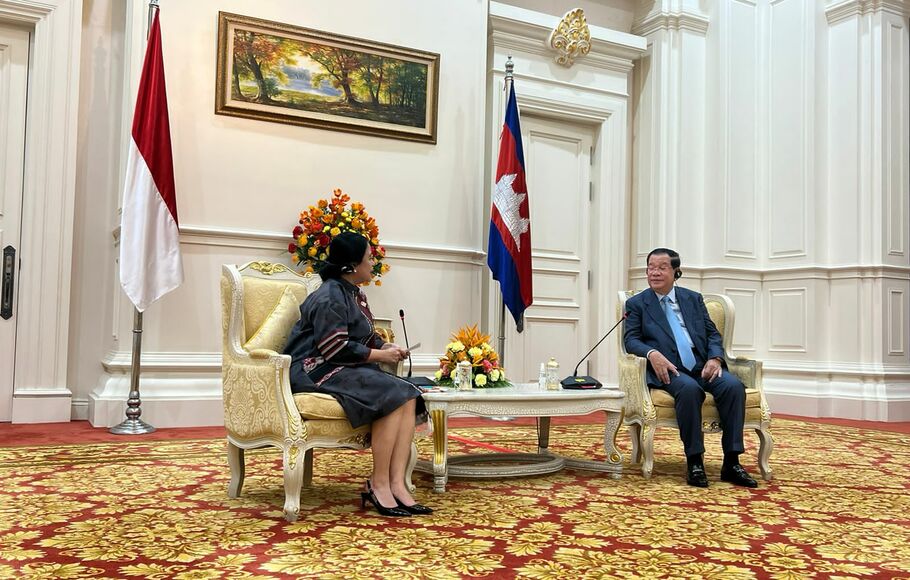 Ketua DPR Puan Maharani bertemu Perdana Menteri (PM) Kamboja Hun Sen.