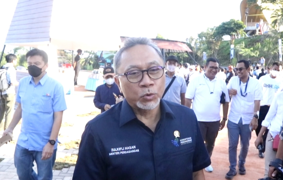 Menteri Perdagangan (Mendag) Zulkifli Hasan dalam kunjungan kerja ke Lampung, Kamis, 1 Desember 2022.