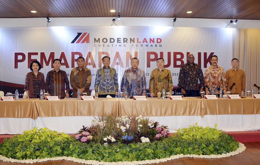 PT Modernland Realty Tbk (MDLN) menggelar paparan publik di Modern Golf & Country Club, Kota Modern, Tangerang, Jumat, 2 Desember 2022. 