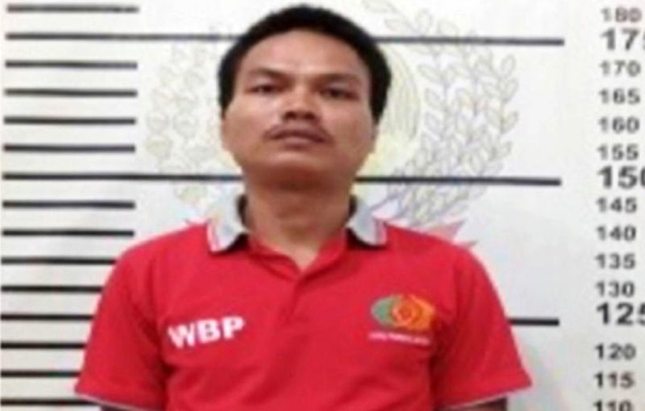 Ruslan tahanan yang kabur dari Lapas Kelas IIB Pangkalan Bun, Kalimantan Tengah, dengan membawa senjata api milik petugas, Minggu 4 Desember 2022.