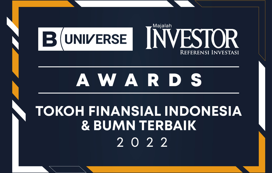 Logo Tokoh Finansial Indonesia dan BUMN Terbaik 2022 versi Majalah Investor.