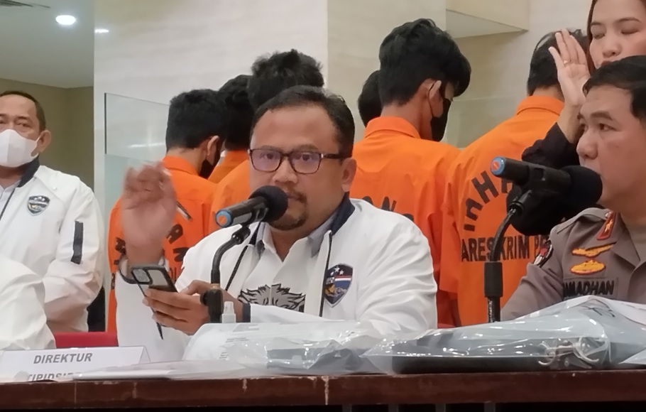 Direktur Tindak Pidana Siber Bareskrim Polri Brigjen Adi Vivid Agustiadi Bachtiar. 