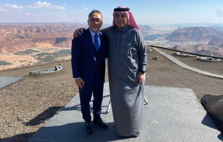 Menteri Perdagangan Zulkifli Hasan (Zulhas) mendapat sambutan yang hangat dari Menteri Perdagangan Arab Saudi HE Dr Majid bin Abdullah Al-Qasabi.