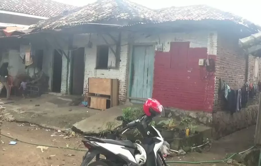 Rumah di Jalan Antasari, Kelurahan Kedamaian, Kecamatan Kedamaian, Bandar Lampung, tempat seorang suami menyekap istri beserta 5 anaknya, Minggu, 29 Januari 2023.