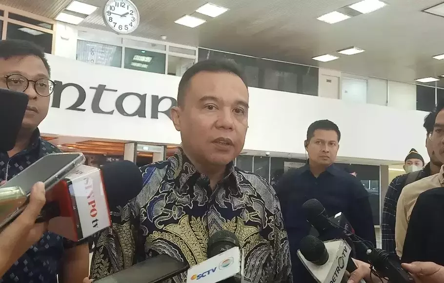 Wakil Ketua DPR Sufmi Dasco Ahmad di Gedung DPR, Kompleks Parlemen, Senayan, Jakarta, Senin 20 Maret 2023.
