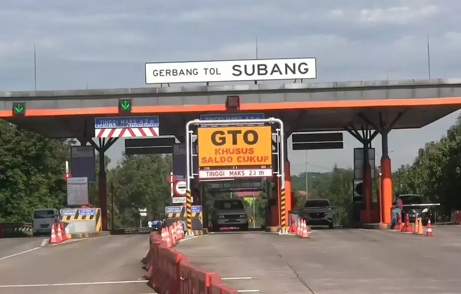 Gerbang Tol Subang, Jawa Barat.