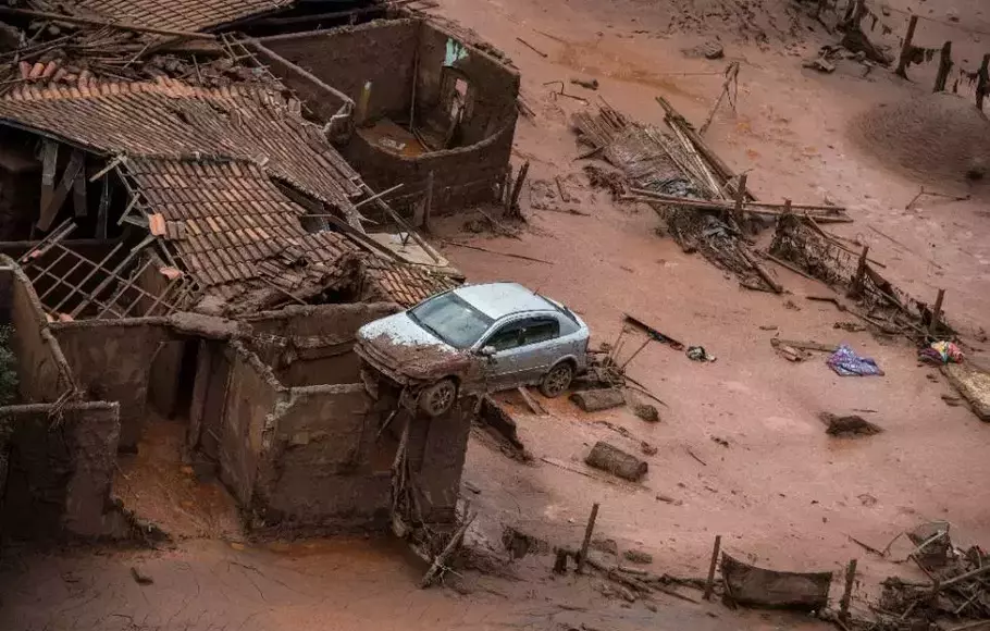 Ilustrasi Banjir Lumpur.