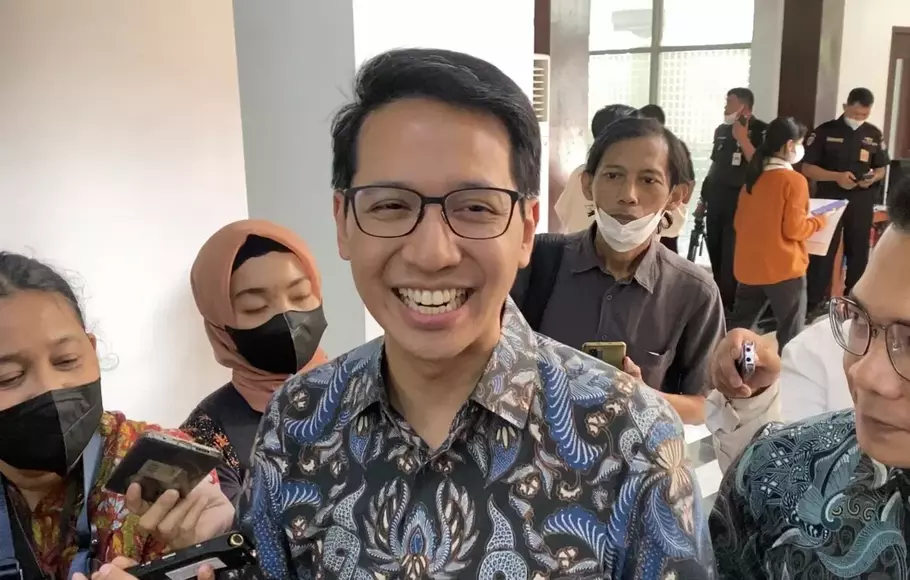 Direktur Utama Pusat Pengelolaan Komplek Gelora Bung Karno (PPK GBK) Rakhmadi Afif Kusumo di Gedung Kementerian Sekretariat Negara Jakarta, Kamis, 25 Mei 2023.