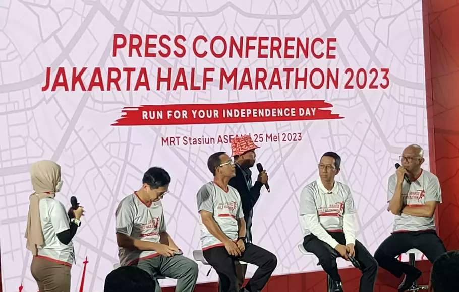 Meriahkan HUT RI dan ASEAN, Pemprov DKI Luncurkan Half Marathon Jakarta