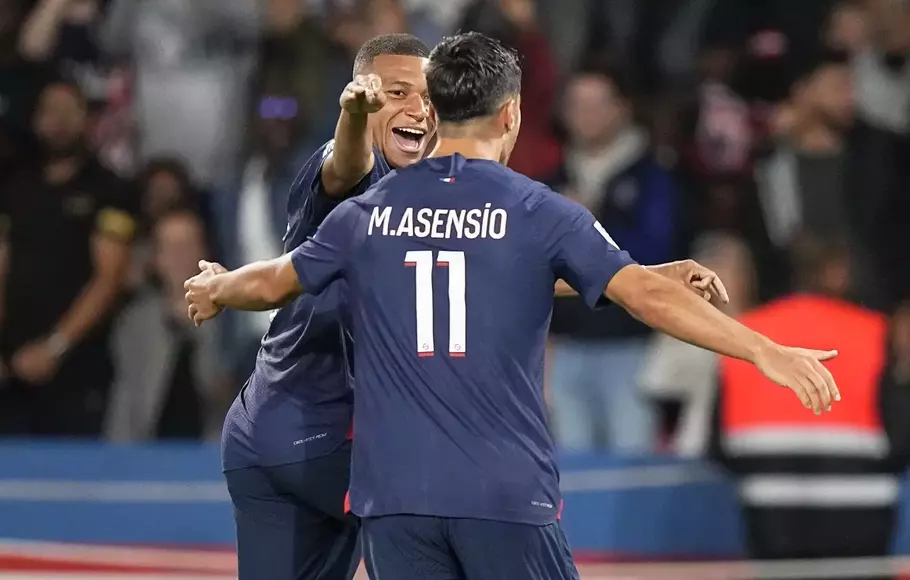 Hasil PSG Vs Lens, Les Parisiens Menang Berkat Gol Asensio Dan Mbappe