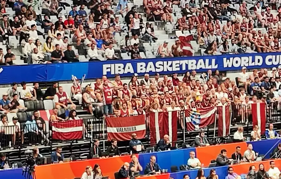 FIBA World Cup 2023 spectators are exploding and Latvian t-shirts are sold out
