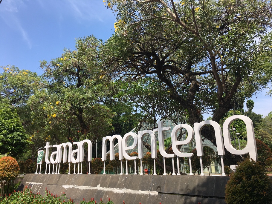 Taman Menteng, Jakarta Pusat.

 - (Beritasatu.com/ Stefani Wijaya/Stefani Wijaya)