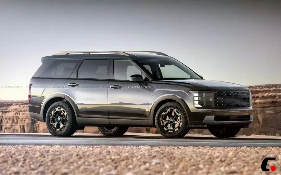 Hyundai Palisade baru akan hadir dengan desain yang sangat berbeda dengan generasi sebelumnya. - (DOK/Carscoops)