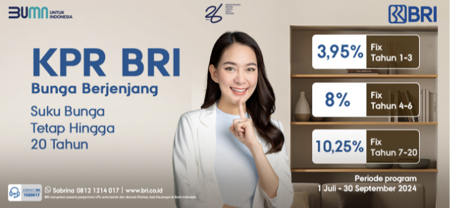 Wujudkan mimpi memiliki rumah sendiri bersama KPR BRI dengan program suku bunga berjenjang. - (BRI/Istimewa)