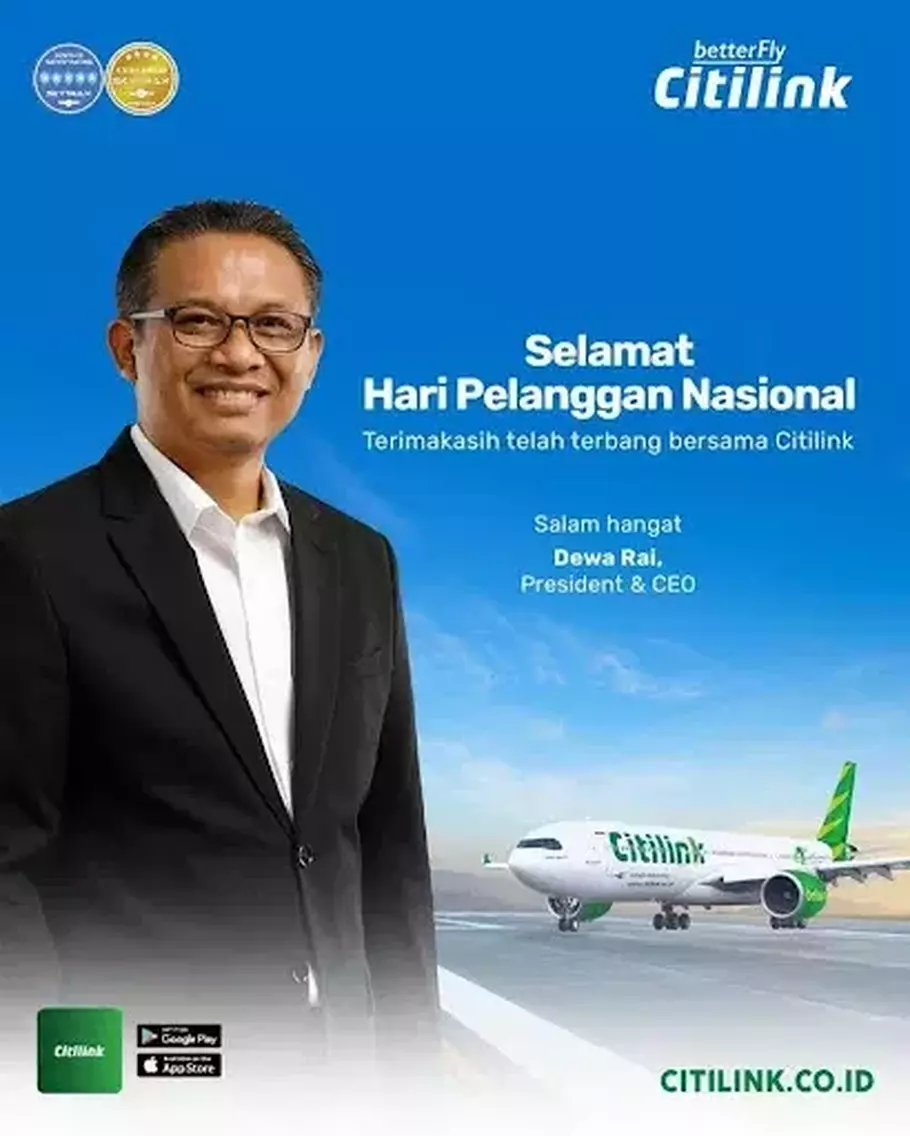 Direktur Utama Citilink Dewa Rai. - (Citilink/Istimewa)