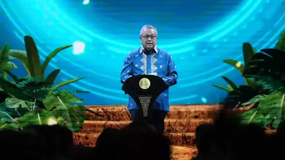 Gubernur Bank Indonesia Perry Warjiyo saat pembukaan ISEF 2024, Rabu, 30 Oktober 2024. - (Bank Indonesia/Istimewa)