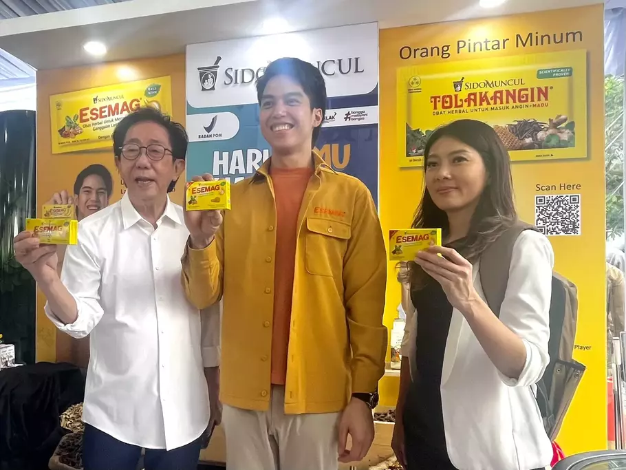 Esemag, jamu herbal keluaran Sido Muncul yang diformulasikan untuk menjaga sistem pencernaan dan kesehatan lambung. - (Beritasatu.com/Gesa Vitara)