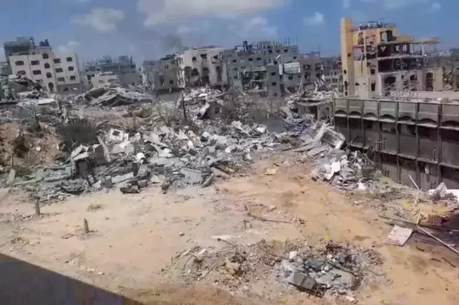 Kondisi Gaza Utara setelah serangan brutal Israel hingga layanan kesehatan lumpuh total. - (Mer-C/Istimewa)