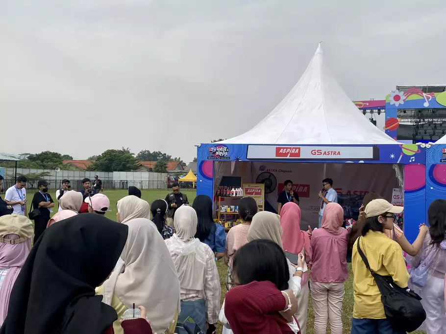 Booth Aspira - GS Astra di BTV Semesta Berpesta Bogor. - (Beritasatu.com/Yurike Metriani)