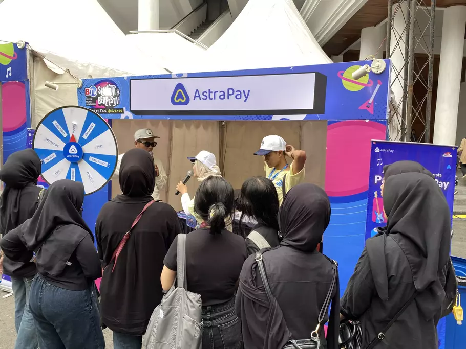 Booth AstraPay di BTV Semesta Berpesta Malang. - (Beritasatu.com/Istimewa)