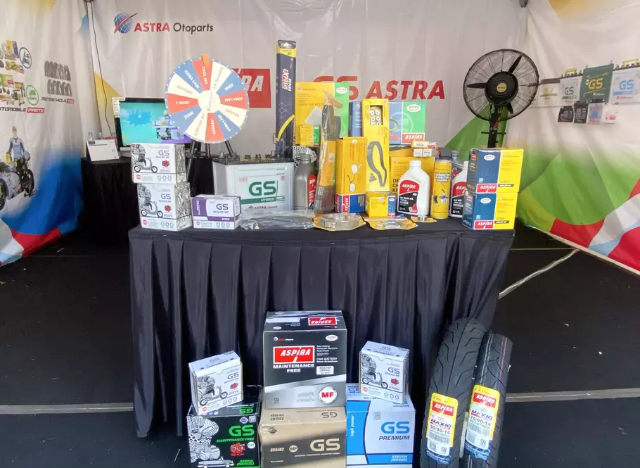 Booth Aspira - GS Astra di BTV Semesta Berpesta. - (Beritasatu.com/Yurike Metriani)