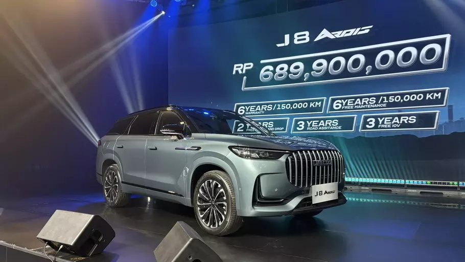 Jaecoo resmi mengumumkan harga J8 AWD Ardis (All-Road Drive Intelligent System) di Indonesia dengan harga Rp 689,9 juta. - (Google/-)