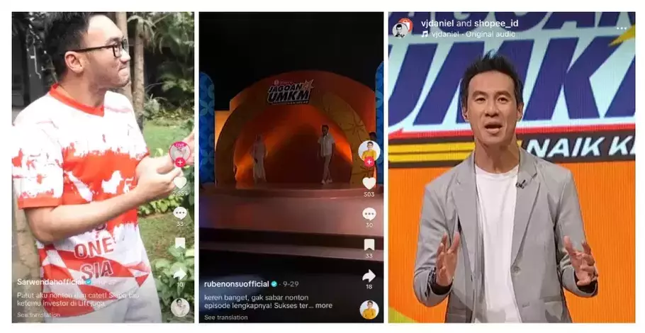 Dukungan para selebritis dan publik figur untuk Shopee Jagoan UMKM. - (Shopee/Istimewa)