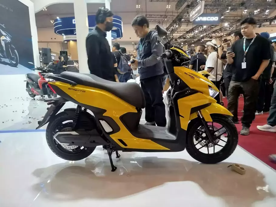 Indomobil eMotor meluncurkan motor listrik ketiga mereka, Sprinto. - (Beritasatu.com/Wahyu Sahala T)