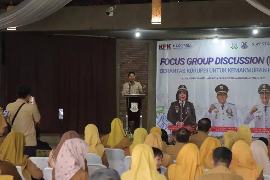 Wakil Walikota Cimahi Adithia Yudisthira dalam acara Hakordia 2025. - (Beritasatu.com/Algi M Gifari)