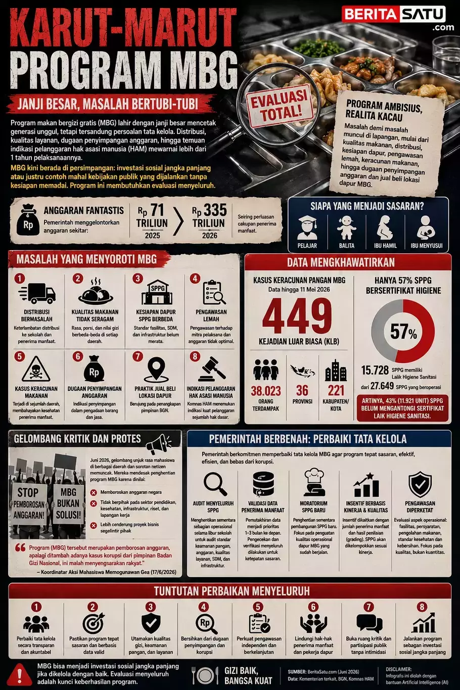 Ilustrasi infografis program MBG - (Beritasatu.com/Beritasatu.com)