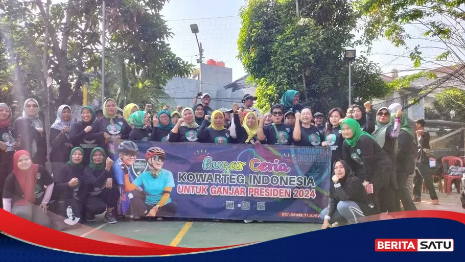 Kowarteg Dukung Ganjar Gelar Kegiatan Bugar Ceria Di Pesanggrahan