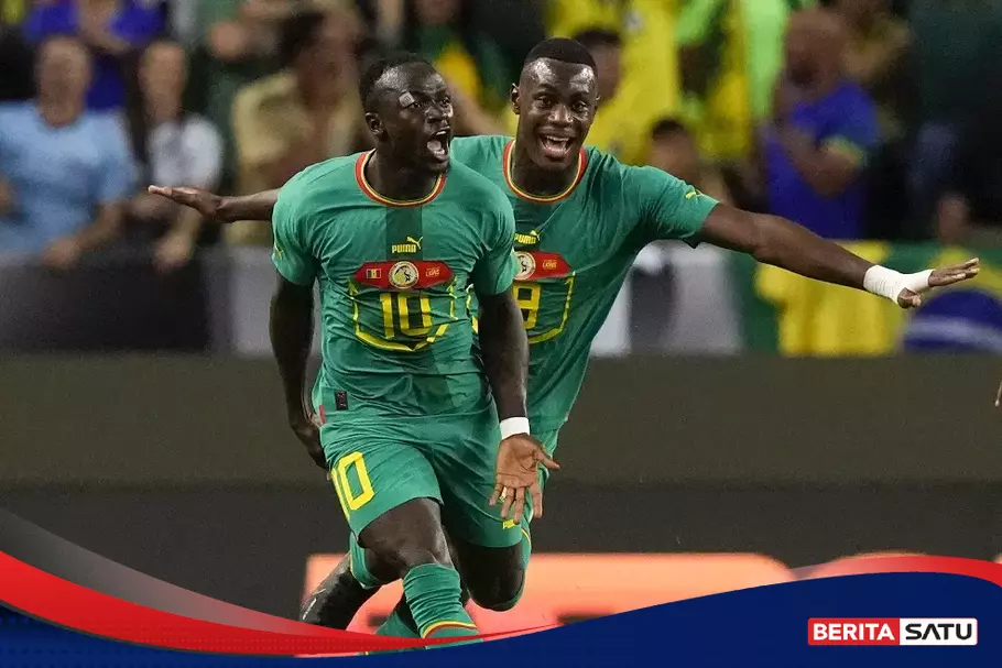 Brasil vs Senegal Mane Cetak 2 Gol dalam Laga Ke97 untuk Negaranya