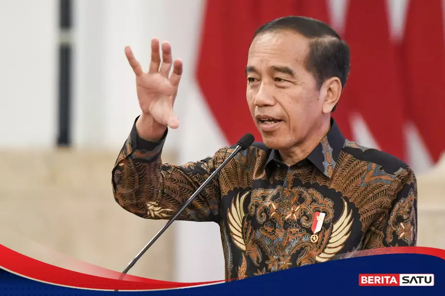 Jokowi becomes inspector of the National Police Bhayangkara Day ceremony at Monas on July 1