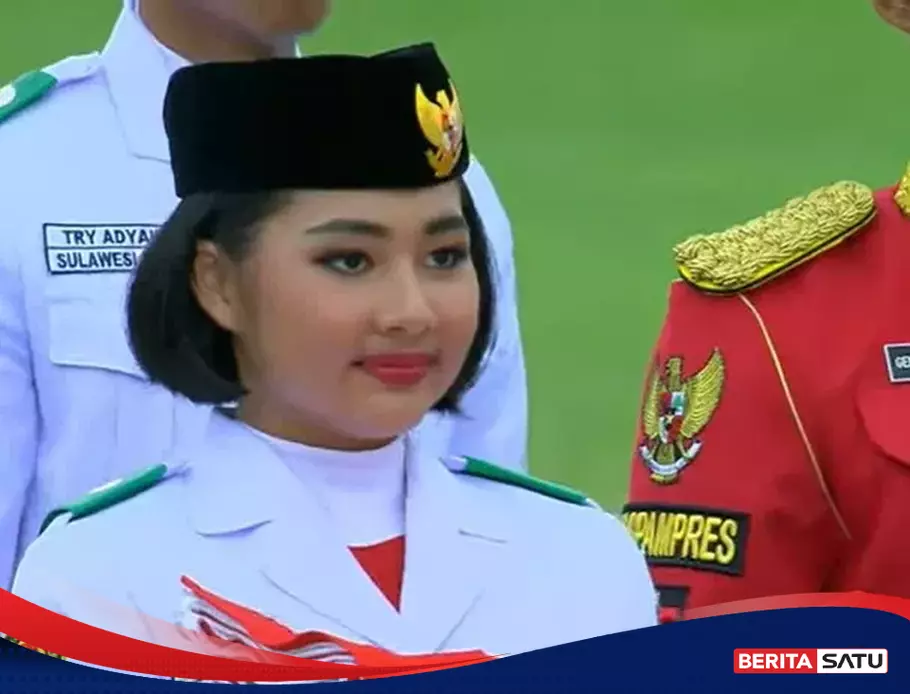 Sosok Livenia Evelyn Kurniawan Pembawa Baki Pada Upacara HUT Ke-79 RI ...