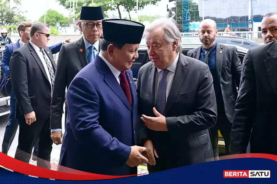 Bertemu Sekjen PBB, Prabowo Tegaskan Komitmen Indonesia Berkontribusi ...