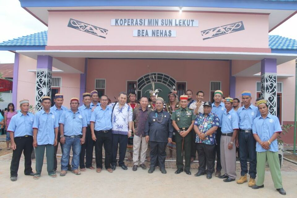 PT Dharma Satya Nusantara Tbk (DSN Group resmikan Koperasi Min Sun Lekut(MSL Desa Bea Nehas, Muara Wahau, Kutai Timur, pada 13 Mei 2016 lalu.
