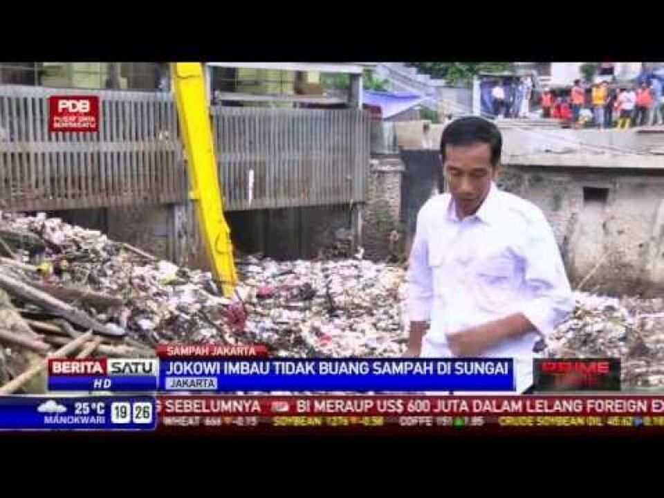 Jokowi Imbau Tidak Buang Sampah Di Sungai 9098