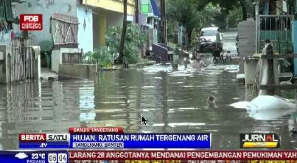 Hujan, Ratusan Rumah Tergenang Banjir