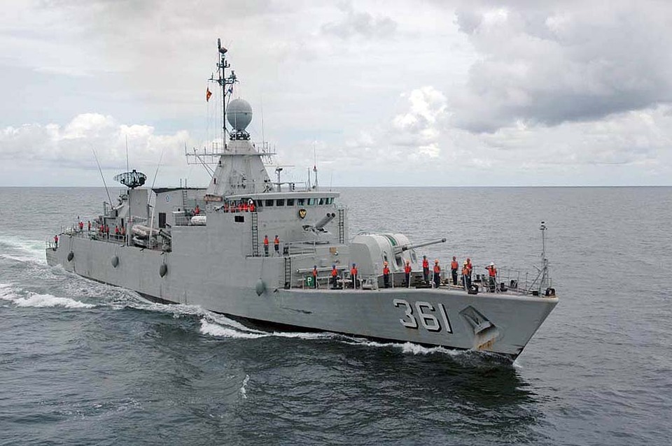 Ilustrasi kapal perang milik TNI AL
