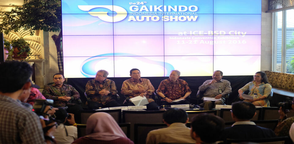 Press conference pameran Gaikindo Indonesia Internasional Auto Show (GIIAS) di Jakarta, 8 Juni 2016
